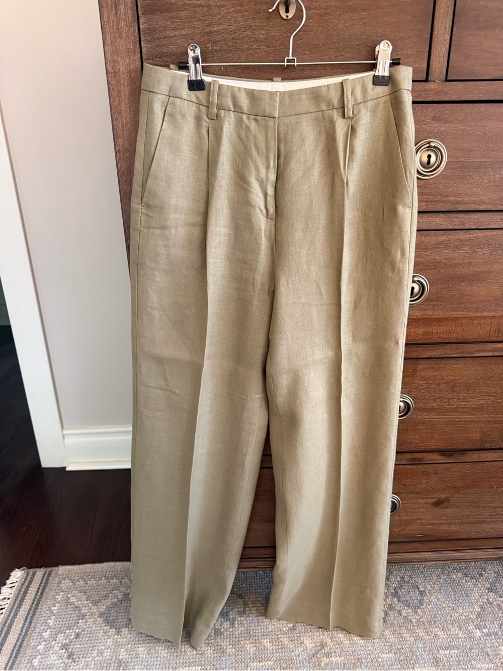 J. Crew Women's Linen-Blend Trousers — Light Tan